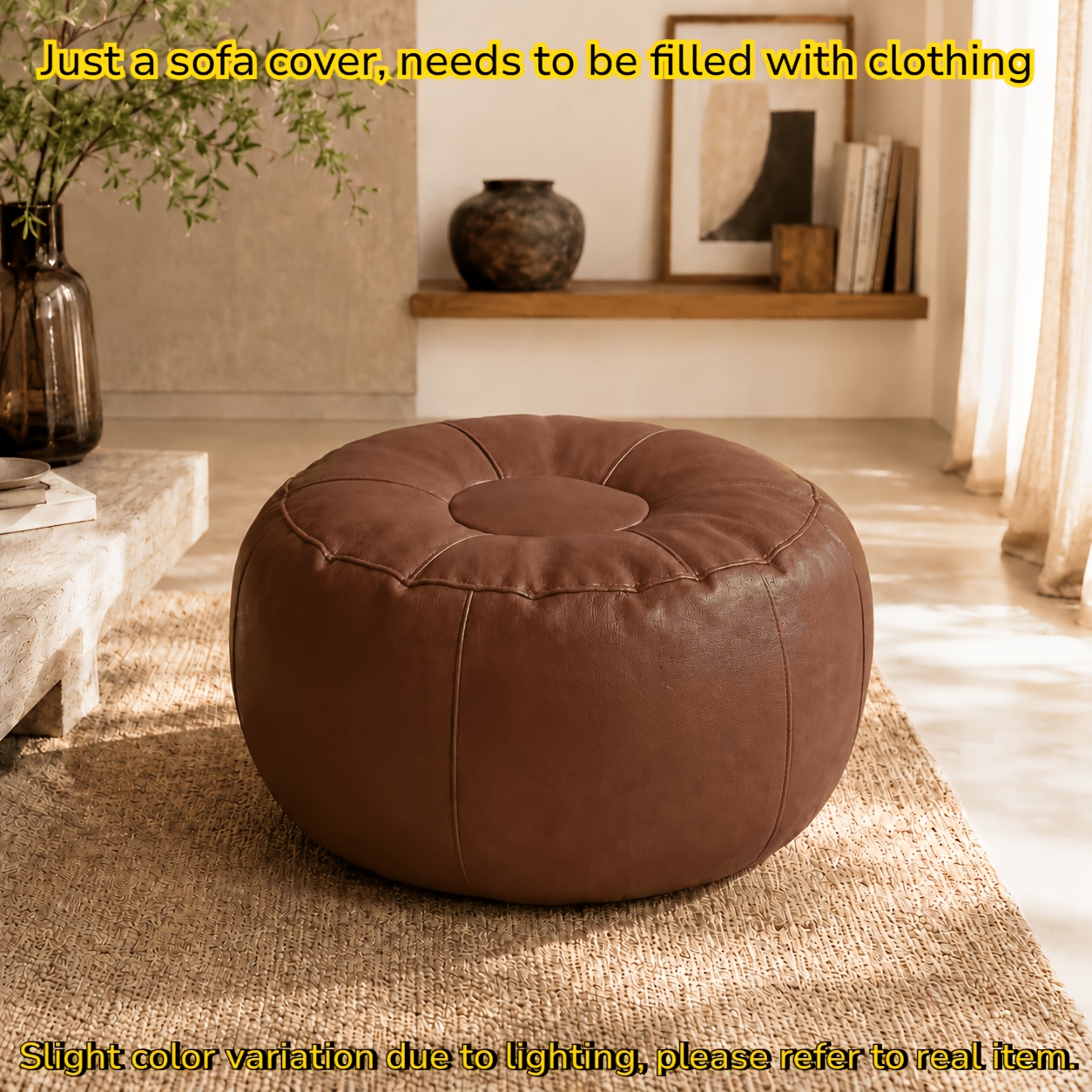 TEMU Lazy Sofa Cover, Pebble-shaped Oval, Storage For Old Clothes And Home. Durable, Space-, Easy To Clean, Versatile Essential, Must-have