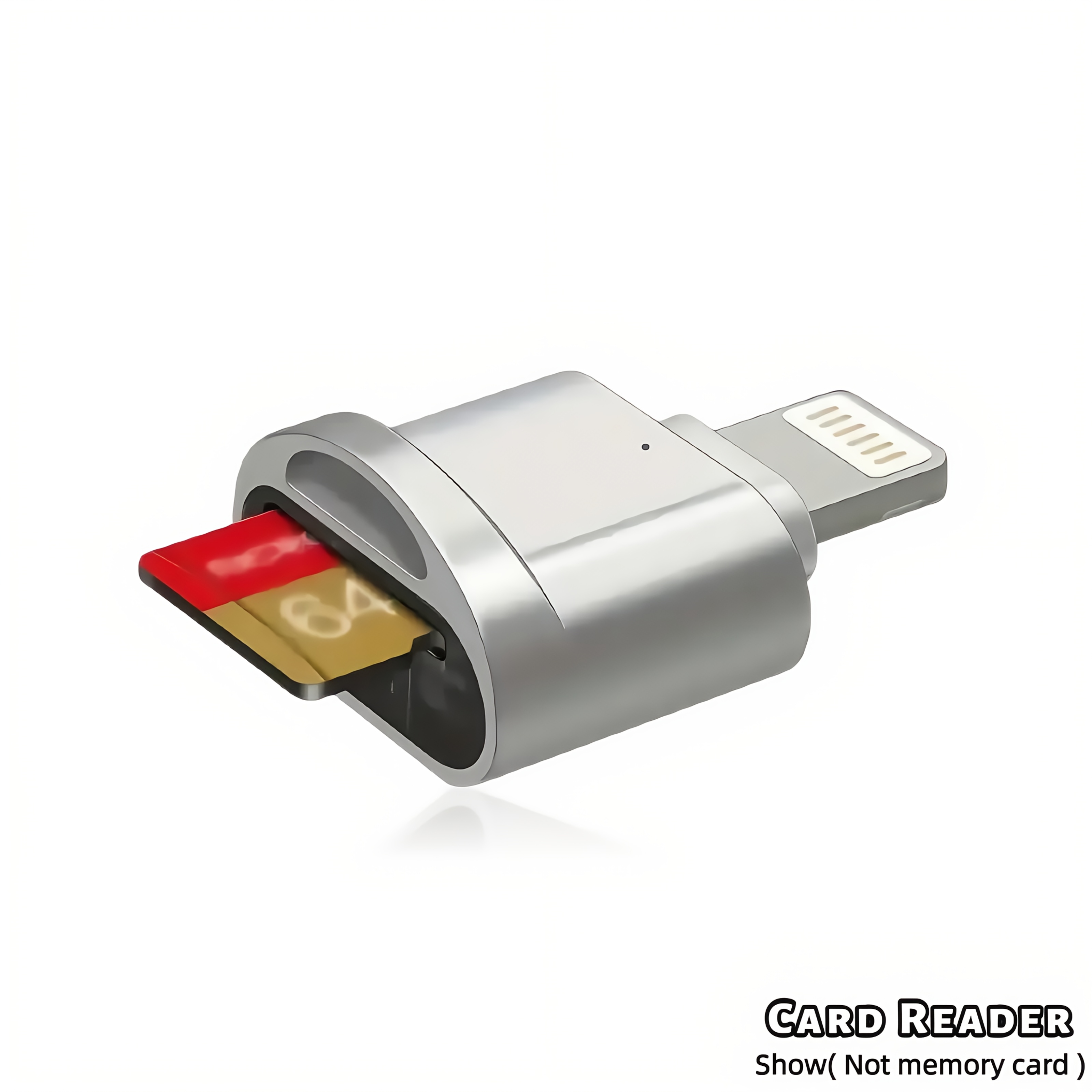 TEMU Leedor de Tarjetas Lightning, Compatible con iPhone 14/13/12 y iPad, Puerto OTG de 8 Pines, Soporta de Almacenamiento SD/TF