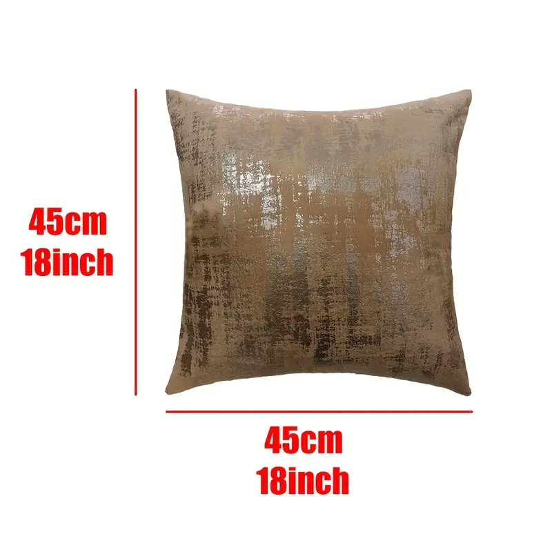 4pcs elegant print pillow covers 18x18 inch double sided shiny zipper closure machine washable polyester for living room bedroom sofa car decor covers only decorative pillows Product details 2