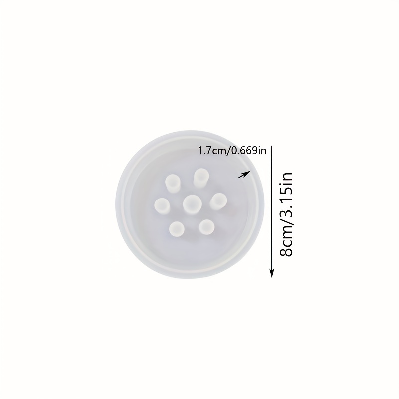 TEMU Moule rond en silicone époxy pour arrangements floraux et jardinières - Outil de bricolage facile à utiliser et durable pour , béton et de