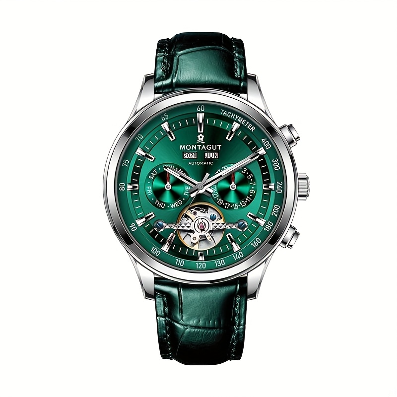 Watch Mechanical Watch Men's Style Full Automatic Men's Watch Men's Luminous Business Wristwatch, Without Battery