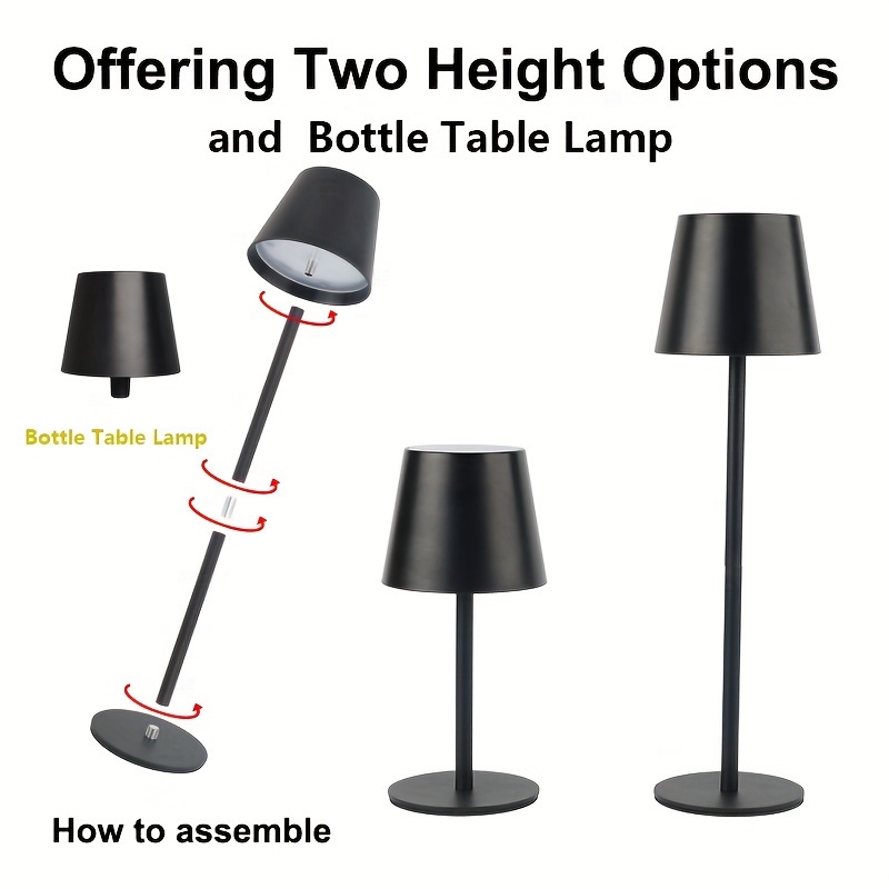 Portable LED Dimmable Desk Lamp, Touch-Sensitive Night Light