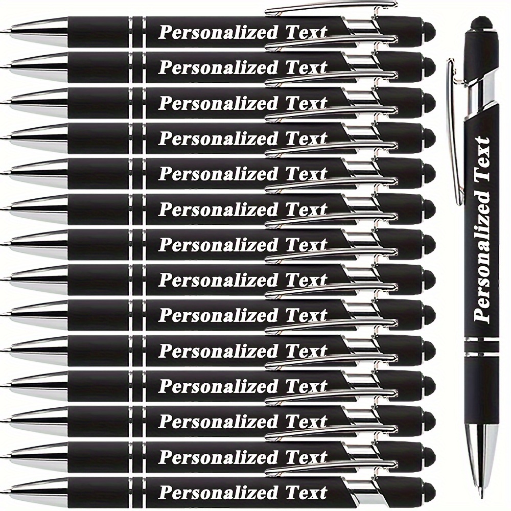 

Customizable Round Metal Retractable Ballpoint Pen Set With Touch Pen - Smooth Experience, Medium Point, Ideal For Office, School, Diary And Art Projects, With