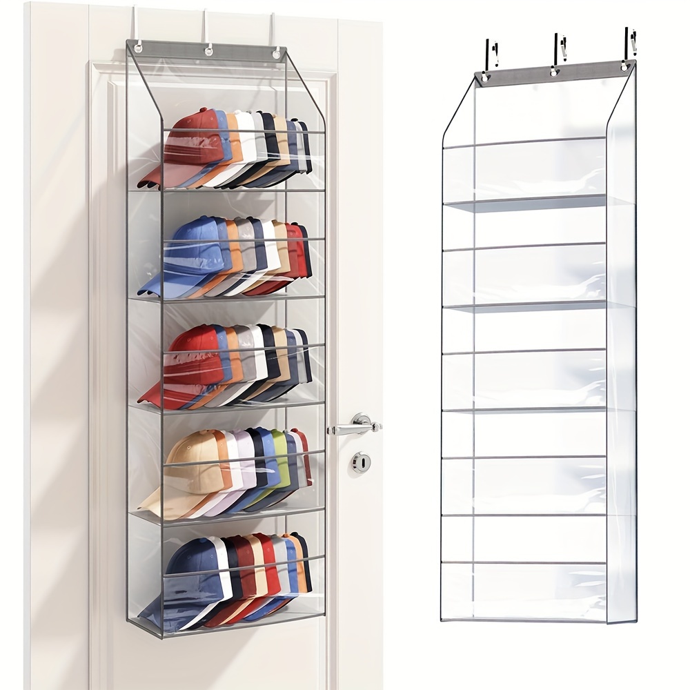 

1 Over The Hat Racks Hanging 5 To 50 Hat Organizer For Closet , Hanging Hat 3 ,