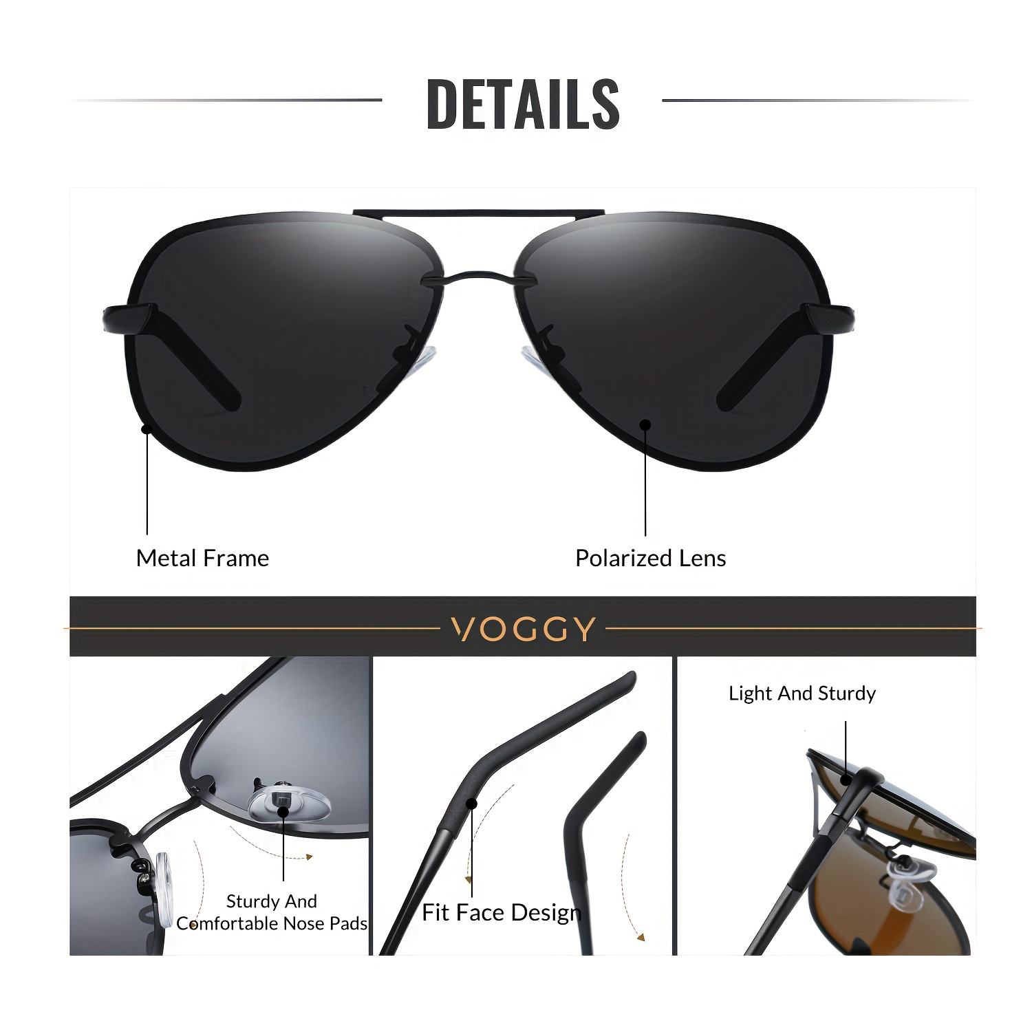 Lightweight Metal Frame UV400 Protection Sunglasses with Gift Box stylish minimalist vintage lightweight protective - Temu  main image 2