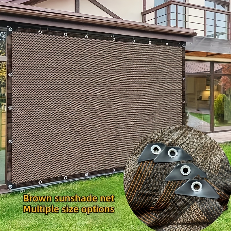 uv protection 91 100 light blocking outdoor sunshade net durable portable canopy cover for travel picnics poolside   multiple sizes   picnic shade cover multiple size options uv resistant fabric