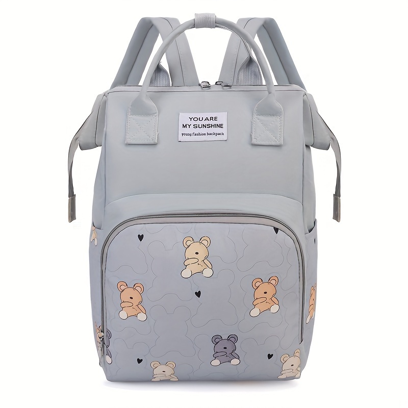 Sunveno Baby Bag With Phone Charger Backpack Handbag Backpack