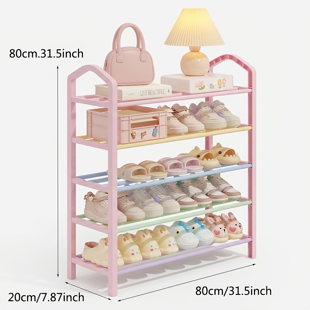 TEMU Udear Household Independent Simple Shoe Rack, Indoor Multi Functional Dustproof Storage Rack, Large Capacity Shoe Storage Cabinet , Suitable For