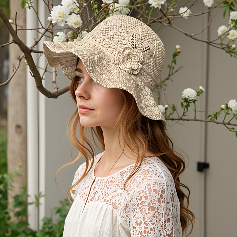 TEMU Women's Outdoor Hat, Outdoor Summer Fashion Fisherman Women's Face- Casual All-match Hat