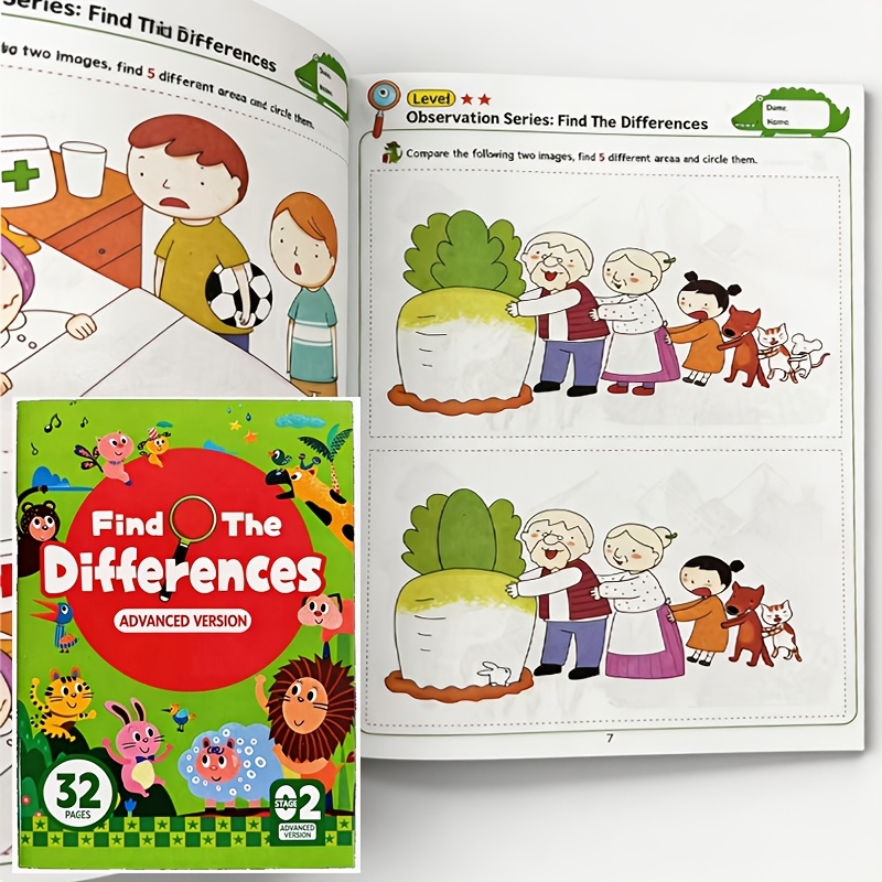 Activity Book, Fun Interactive Drawing Book, Visual Discovery Challenge, , , Fun , Suitable For Children Ages 3-8, Christmas Gift, Birthday Gift