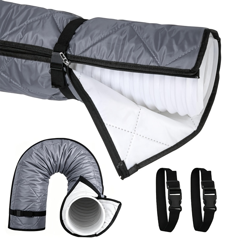 TEMU Couvercle d'isolation pour tuyau d'échappement de climatiseur portable, protecteur de tuyau de climatisation réglable adapté aux tubes de