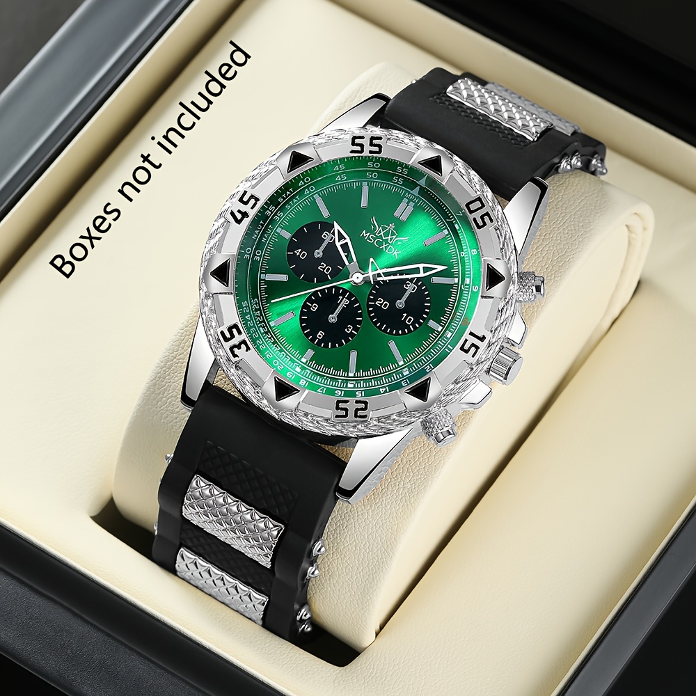1pc Men's Fashionable Luxury Round Quartz Watch - For Daily Wear And Gifting Occasions, A Great Gift For Birthdays And Holiday Parties, An Ideal Present For Men, Fathers, , And . Box Not Included