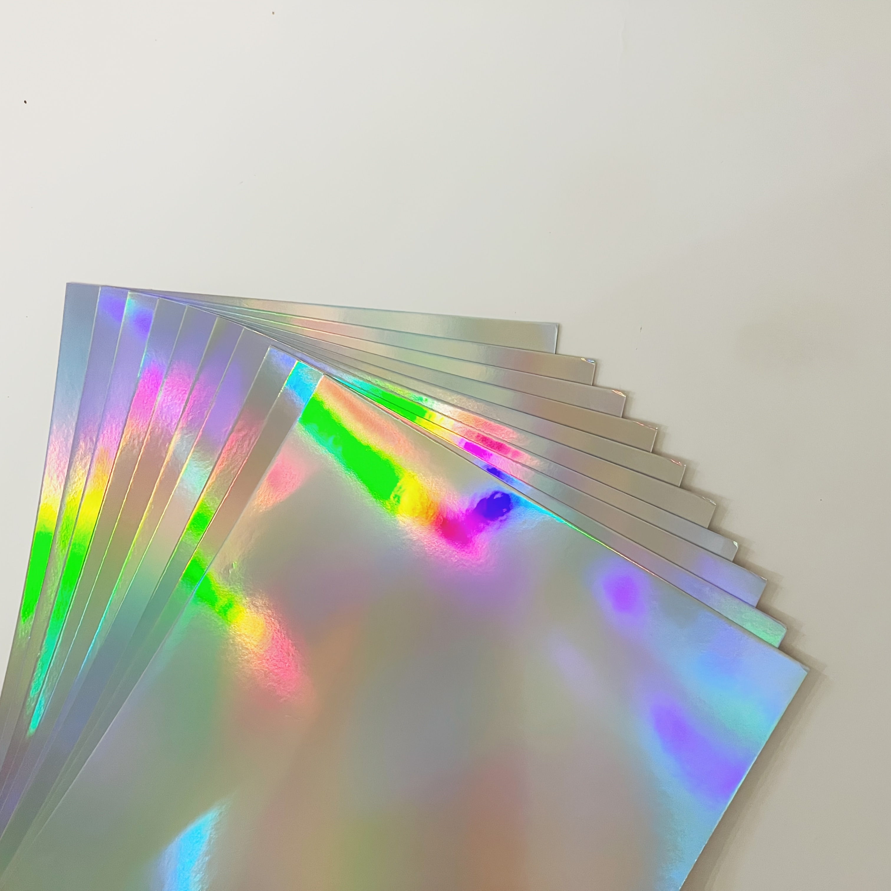 TEMU 25 Sheets Of Metallic Cardstock, Holographic Cardstock, Size 8.3 Inches X 11.7 Inches (250 Gsm), Mirror Paper, Suitable For Handmade Crafts,
