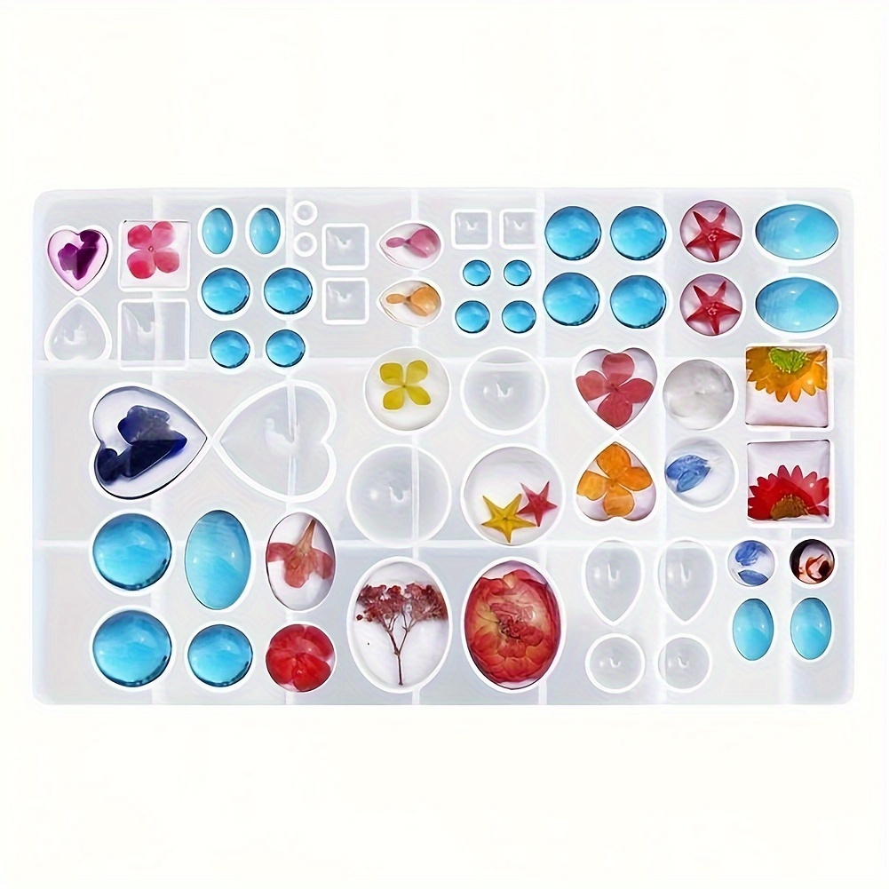 Single Piece Silicone Mold For Jewelry, Earrings, And Pendants Using Epoxy Resin