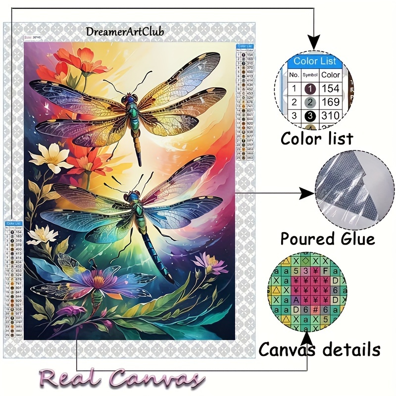 

Art 2 Dragonflies 2024 5d Diy Kit Art Decoration