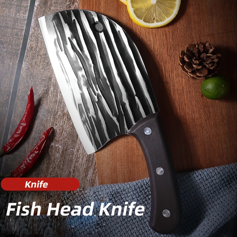 item picture 1pc 2pcs 3pcs heavy duty multi purpose   mongolian   chef knife serrated edge for easy cutting anti slip handle home commercial use bone   dragon pattern   design  