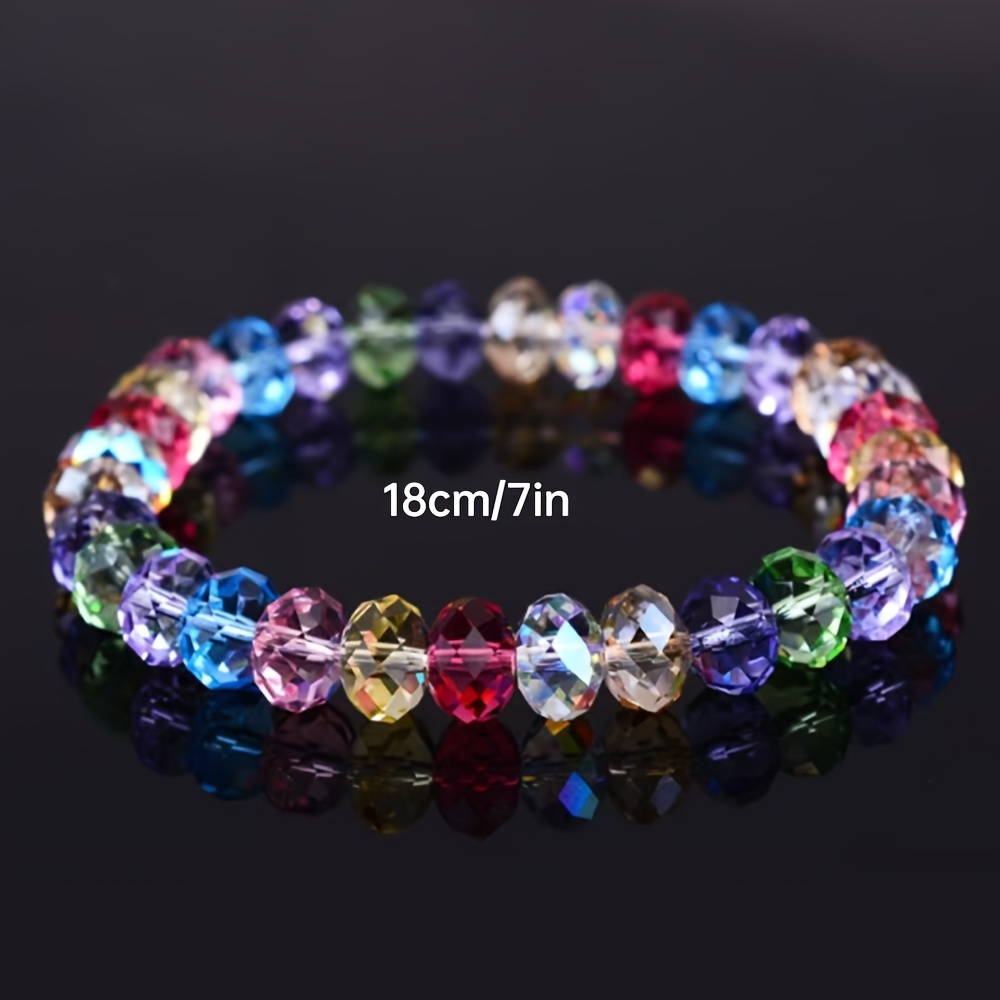 2pcs Sparkling Crystal Bracelets Set, Luxurious Gift