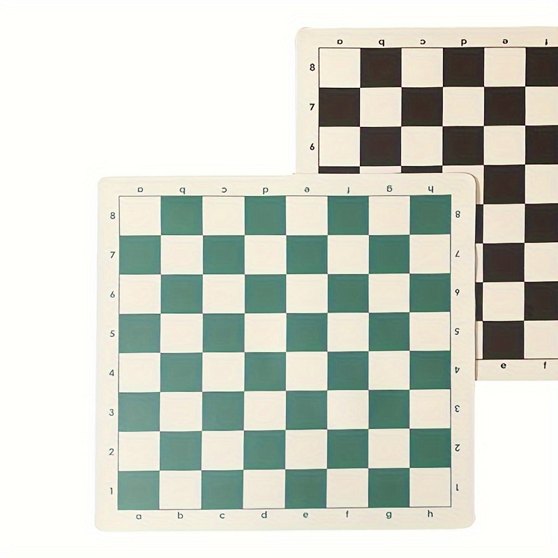 

1pc Portable Soft Chess Mat, Creative Checkerboard For Playing Chess, Folding Pvc Game Accessories For (without Chess Pieces)