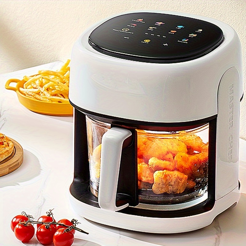 

Air Fryer, Intelligent Fryer, Glass 360 ° Observation Window, Uniform Three- Hot , , 95% , , Easy To Clean, White 220v-240v