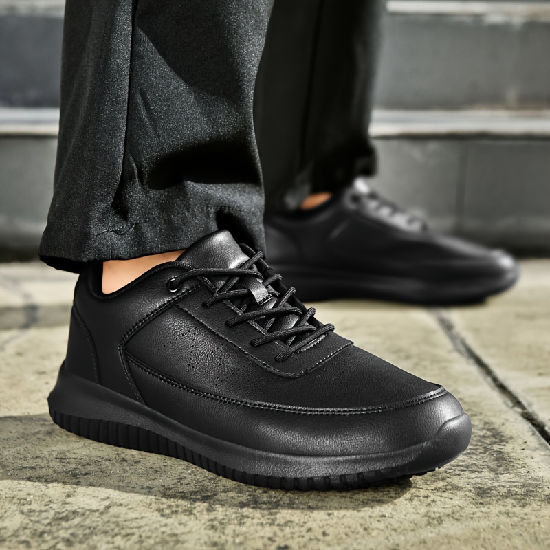 Slip-Resistant Chef Shoes Comfortable, Versatile Kitchen Casual  Sneakers with Lace-Up Closure for