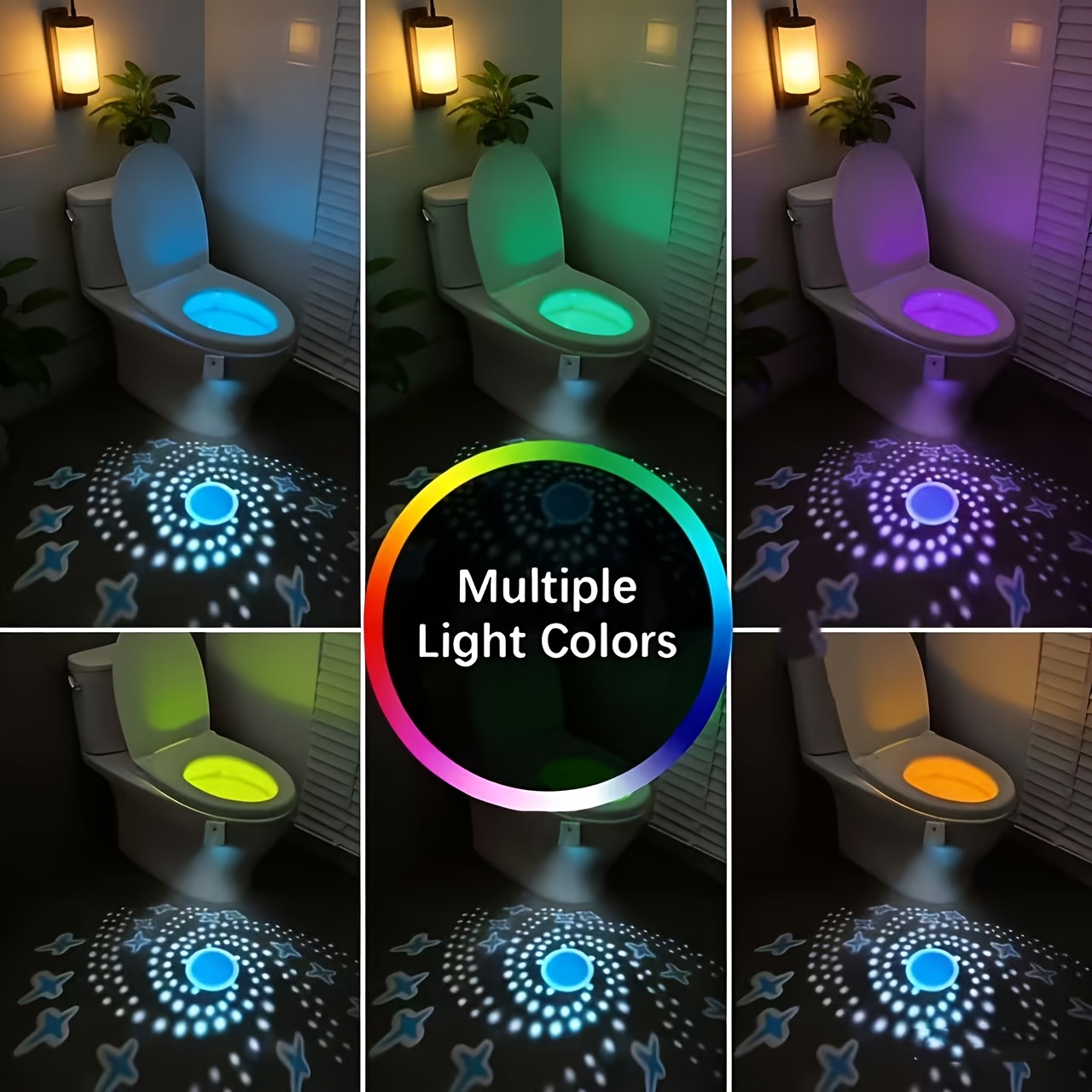 2pcs LED Motion Sensor Smart Lights for Bathroom