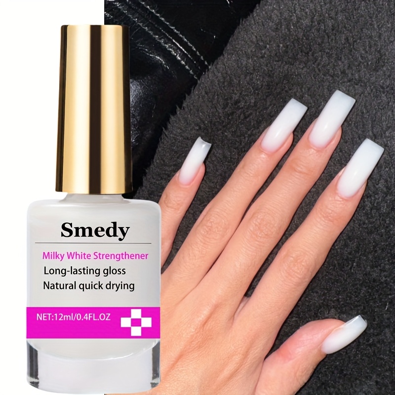 milky white nail strengthener 12ml long lasting - Temu South Africa