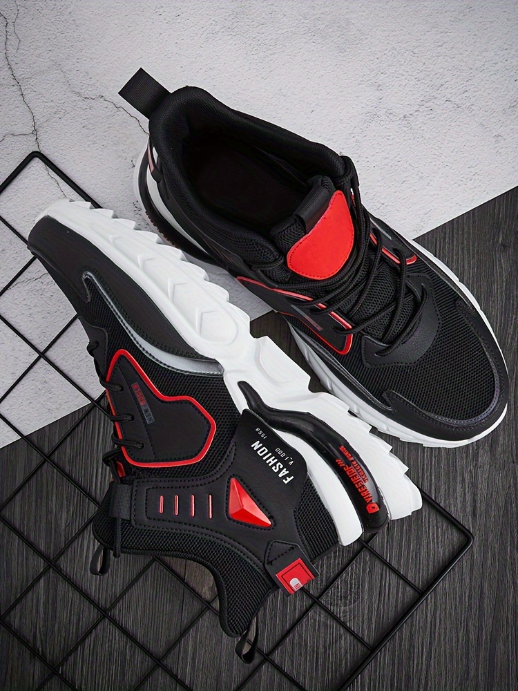 Zapatillas Chunky de Moda para Hombre - Duraderas y Absorbentes de Impactos - Cómodas con Diseño Antideslizante y Cordones para Aventuras al Aire Libre - Ideales para el Uso Diario de los Hombres
