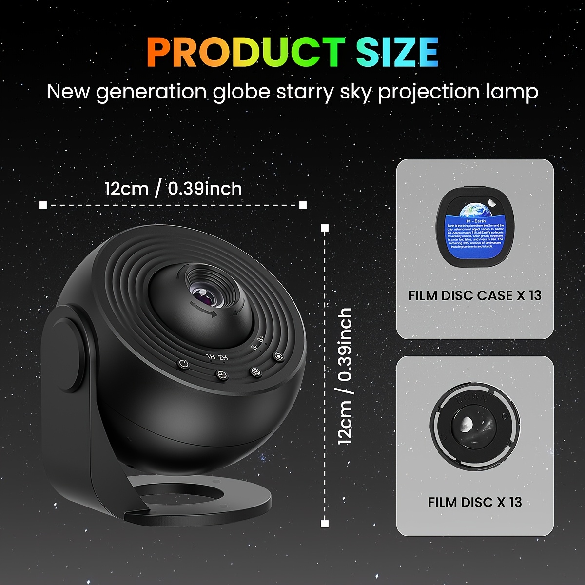 Image of 2025 New Model 4k Hd Earth Projector Pro - Modern Galaxy & Projector Lamp With 13 , Plug- Table Lamp Suitable For Home Theater, Room, Astronomy Education, Space-themed Ambiance