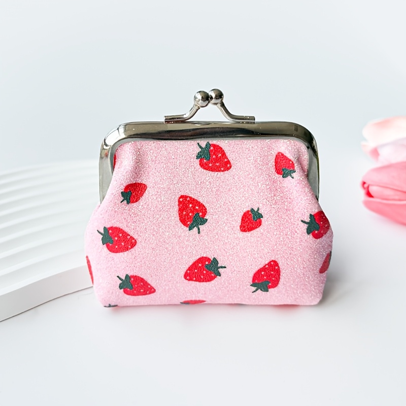Image of Cute Glitter Coin Purse, Stylish Storage Bag, Mini Wallet For Holiday Gifts, Used For Lipstick And Coin Storage