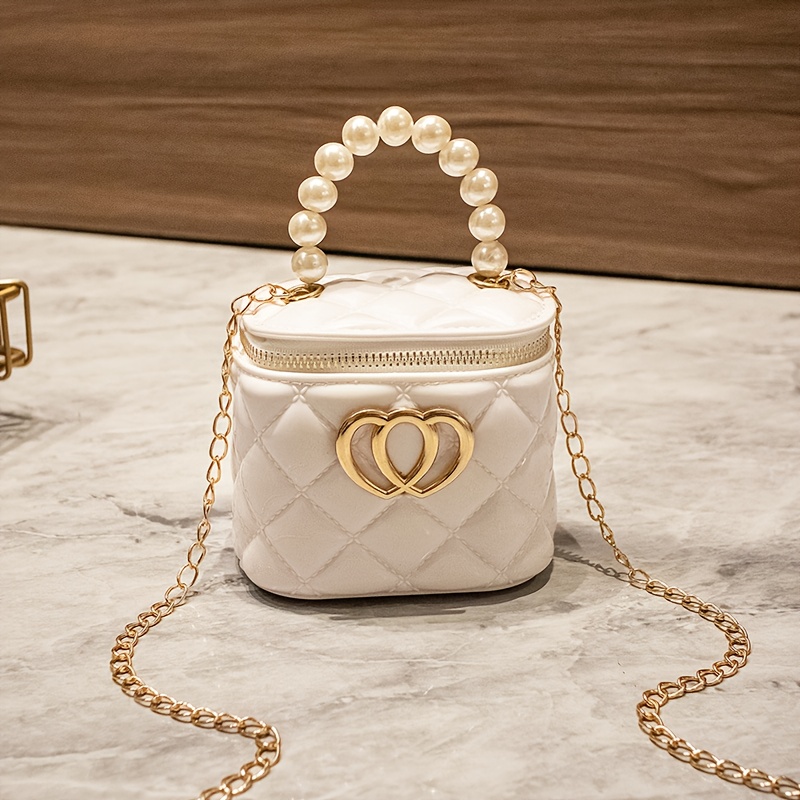 Fashion Bucket Bag With Chain, Shoulder Crossbody Handbag