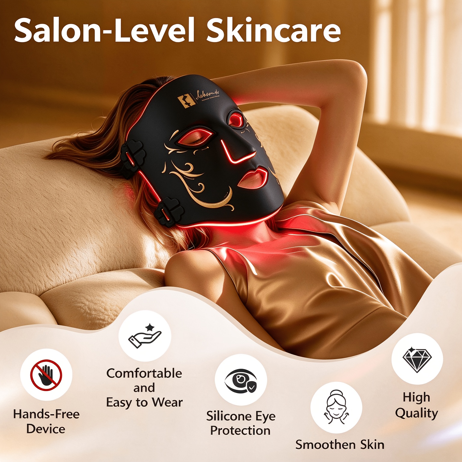 led face mask sold on Temu United States