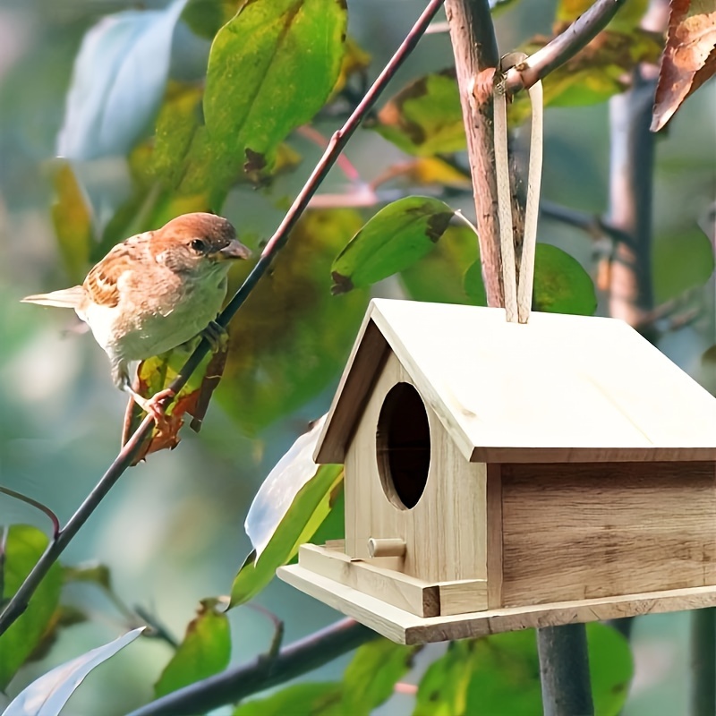 

Hanging Wooden Birds Nest Box