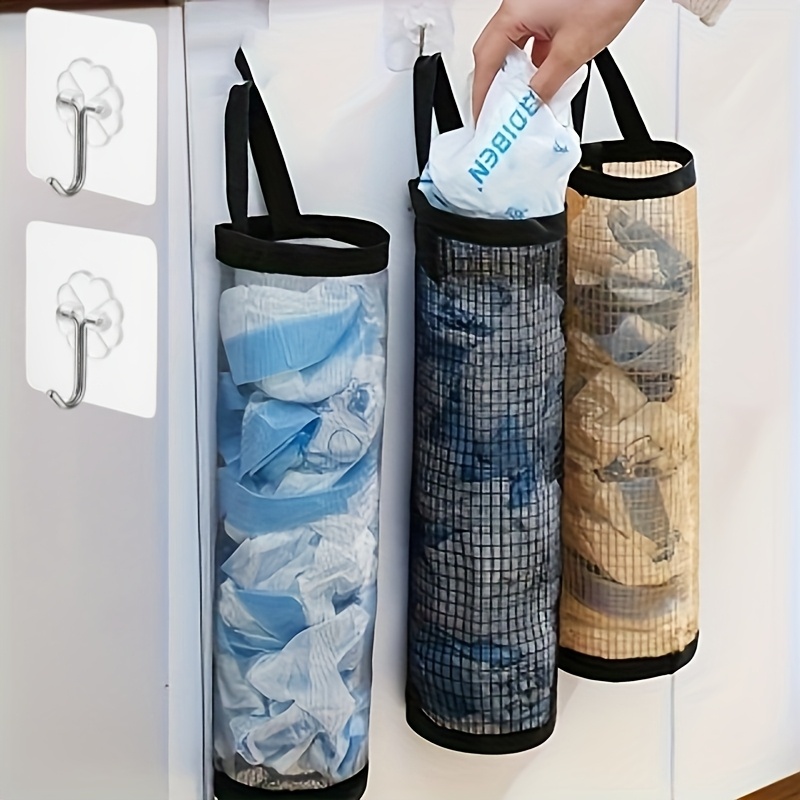 TEMU Juego de 4 piezas (2 bolsas de almacenamiento y adhesivos) [Bolsa dentro de bolsa, bolsa organizadora] Bolsa de almacenamiento, bolsa de basura,