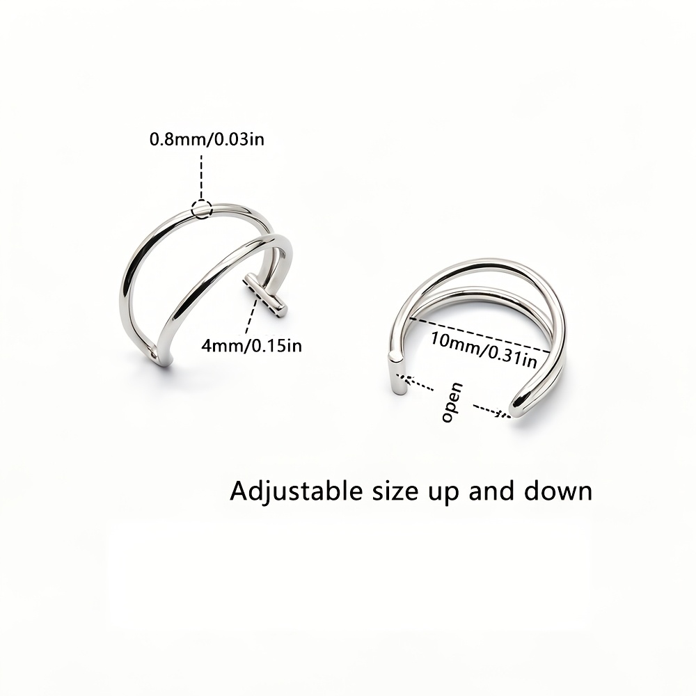 Minimalist 316 Stainless Steel Fake Nose Ring, Unisex