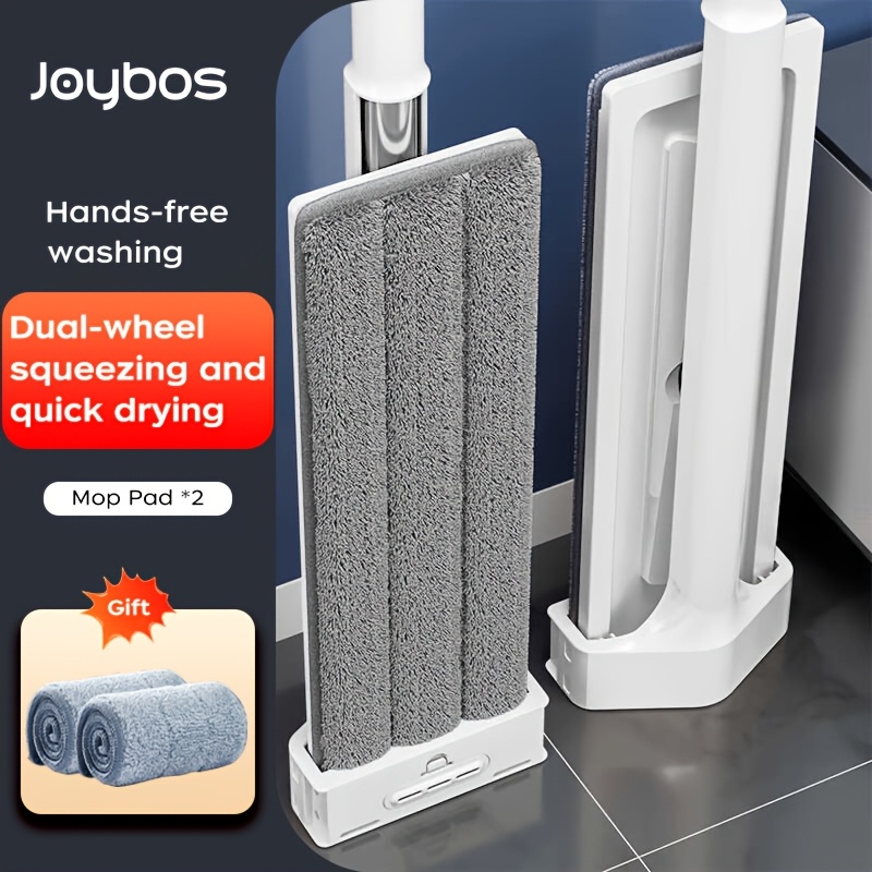 Versatile Wash Mop Set With Long Handle - Durable, Spinning Design For Of Tile, Hardwood, Laminate Floors In Kitchen, Bathroom & More - Home, Dorms, Mops For Floor Cleaning
