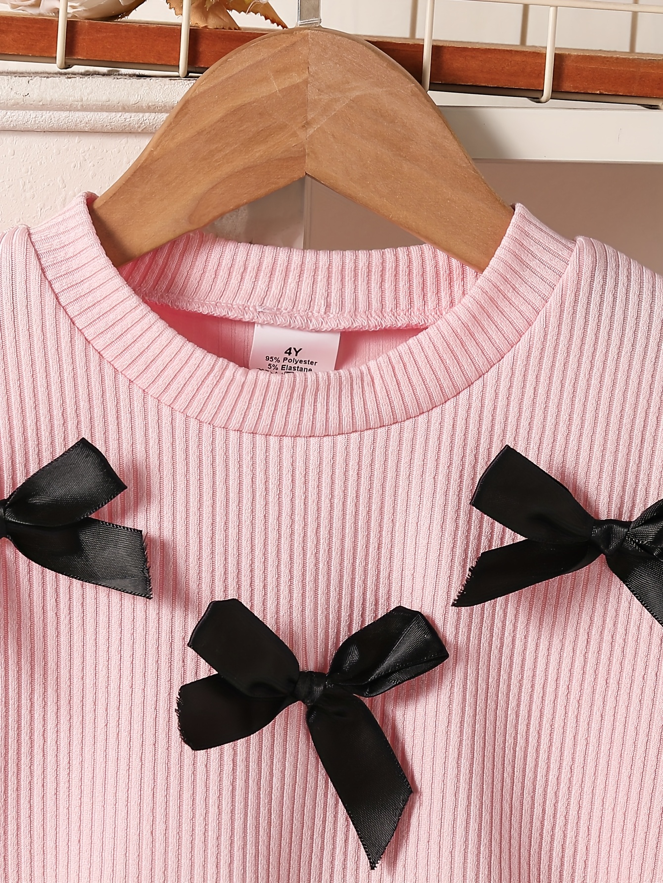 teiliges set: modisches mädchen langarm pullover schleife Temu