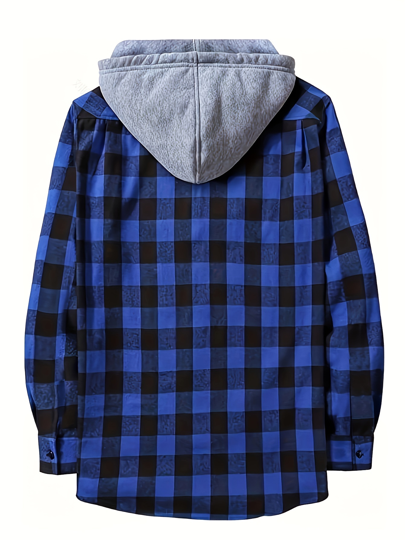 Flannel discount hoodie sweatshirt