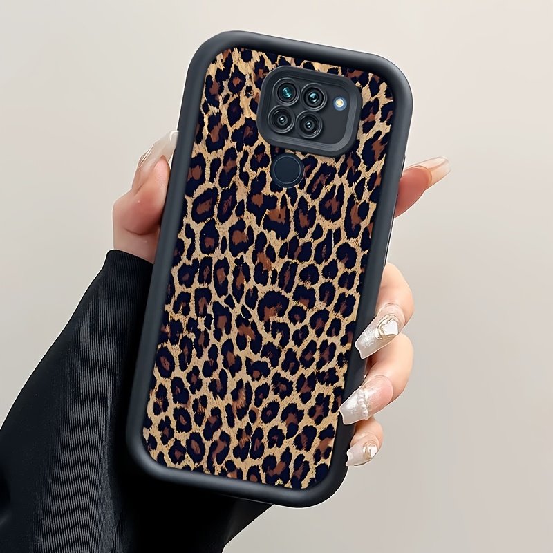 TEMU Phone Case - Stylish Vintage Leopard Pattern Phone Case Designed For Redmi Note 9, Made Of Soft Tpu For Shock Resistance And Complete