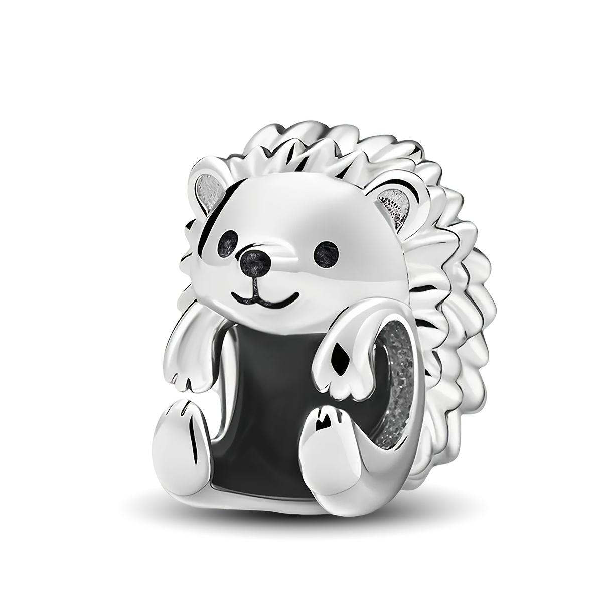 E-shop Igel Perlen, 925 versilberte Perlen, ideal für Armbänder und Halsketten, Schmuckzubehör für Herbst und Winter, für Feiertagsfeiern,