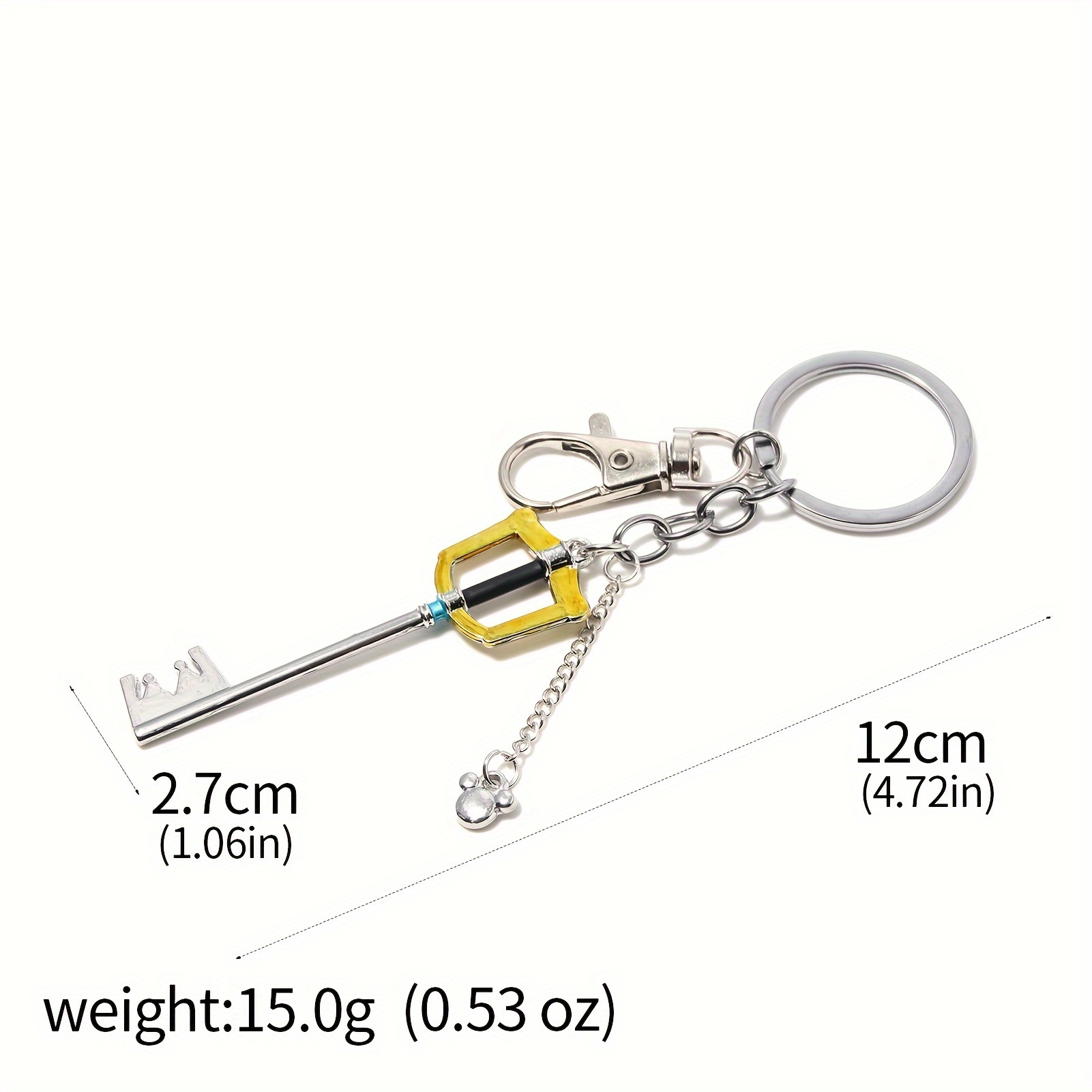 Image of Vintage Zinc Alloy Keychain - Fashionable Game-inspired Accessory For Men, Perfect Gift Idea, Role Play Props