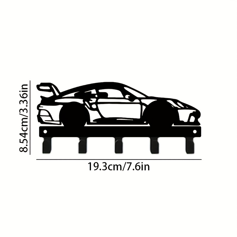 E-shop 1 Hot-Selling Race Car Metal Key Hook - Stilvoller Wandhalter für Schlüssel mit Rennfahrer-Silhouette, einfache Installation für Schlüssel,