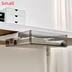 1pc Under Desk Drawer Organizer, Clear Drawer Storage Box, Cosmetics Storage, Suitable for Stationery Storage, Office And Student Desktop, Computer Desk Storage, Wall-Mounted Design, Desk & Drawer Organizer for Home StorageOpen in new tab.