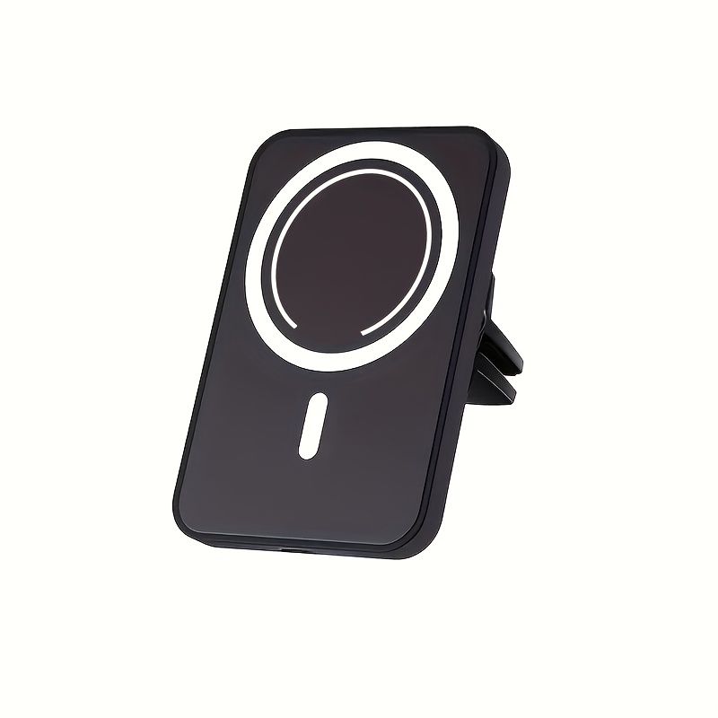 TEMU [2026 15w Rapid Wireless Car Charger] Auto Clamping Car Charger Phone Mount Phone Holder, Smart Alignment, Case Friendly, Rotating Magnetic Air
