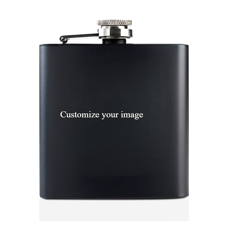 TEMU 1 pièce Flacon à Liqueur de 6 onces (personnalisable avec images ou ). flacon portable est idéal pour les activités air la randonnée, le camping