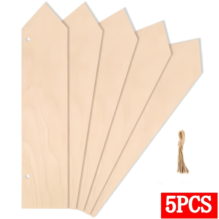 TEMU 5pcs Wooden Large-sized Arrow Shaped Signs Diy Painting Graffiti Decoration Door Decoration Room Decoration Birthday Wedding Theme Party