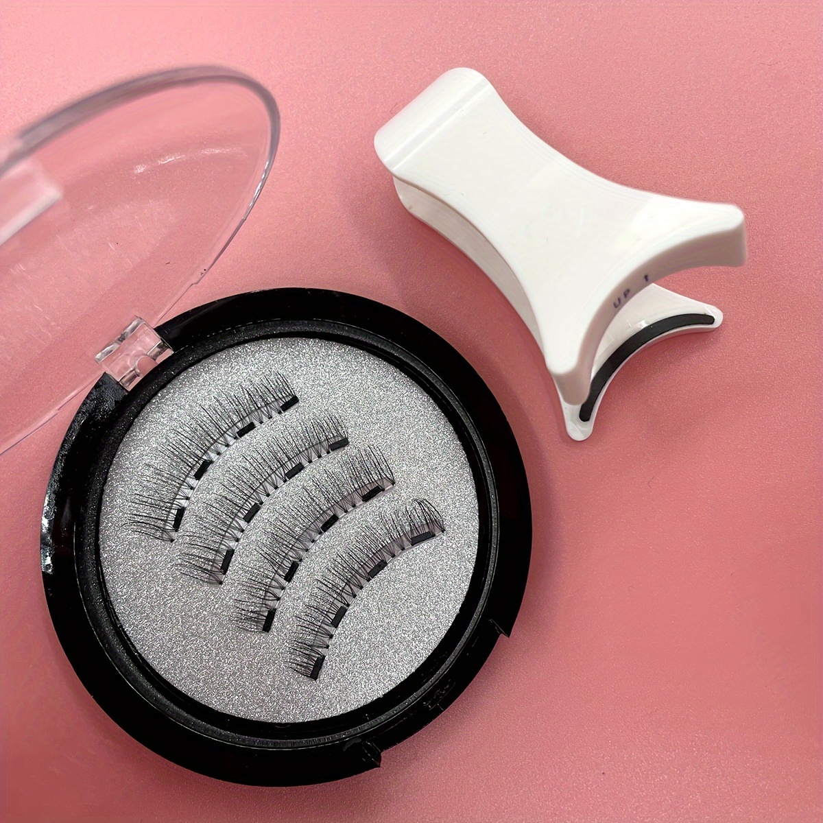 TEMU Magnetic Suction False Eyelashes Are , With Distinct And . Transparent Soft Stem False Eyelashes Come In Pairs And Reused, Daily Wear Lashes,