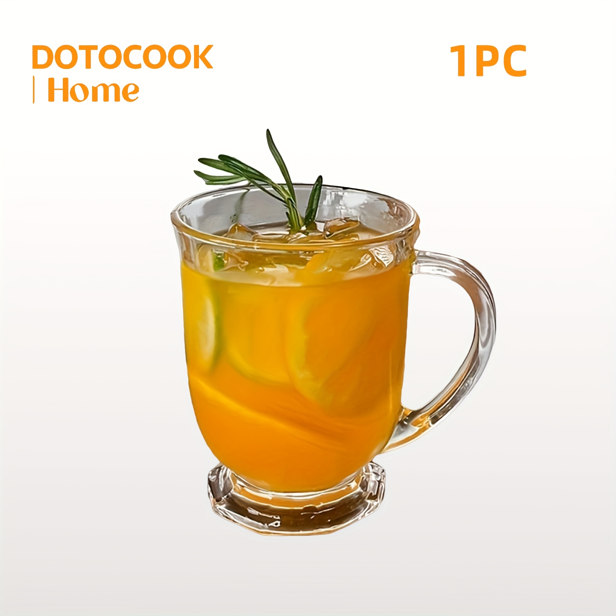 Image of 1pc Large Capacity Retro Water Cup, 480ml/16.23oz Juice, Coffee, And Milk Cup, Perfect For Restaurants, Afternoon Tea, And Home Decoration, Durable And Stylish Drinkware For Modern And Vintage