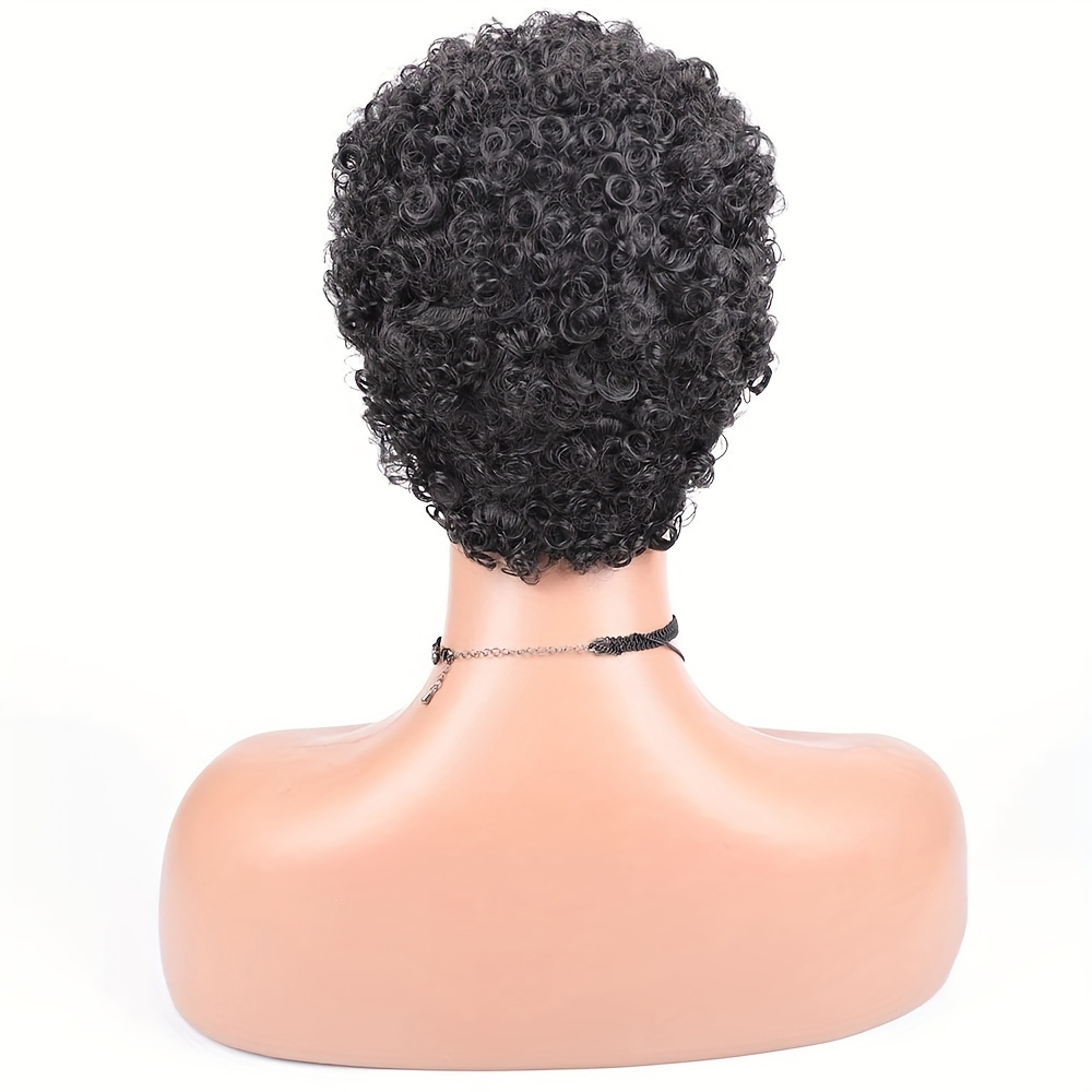 short wigs human hair pixie cut brazilian human hair for women glueless curly human hair wigs 150 details 2