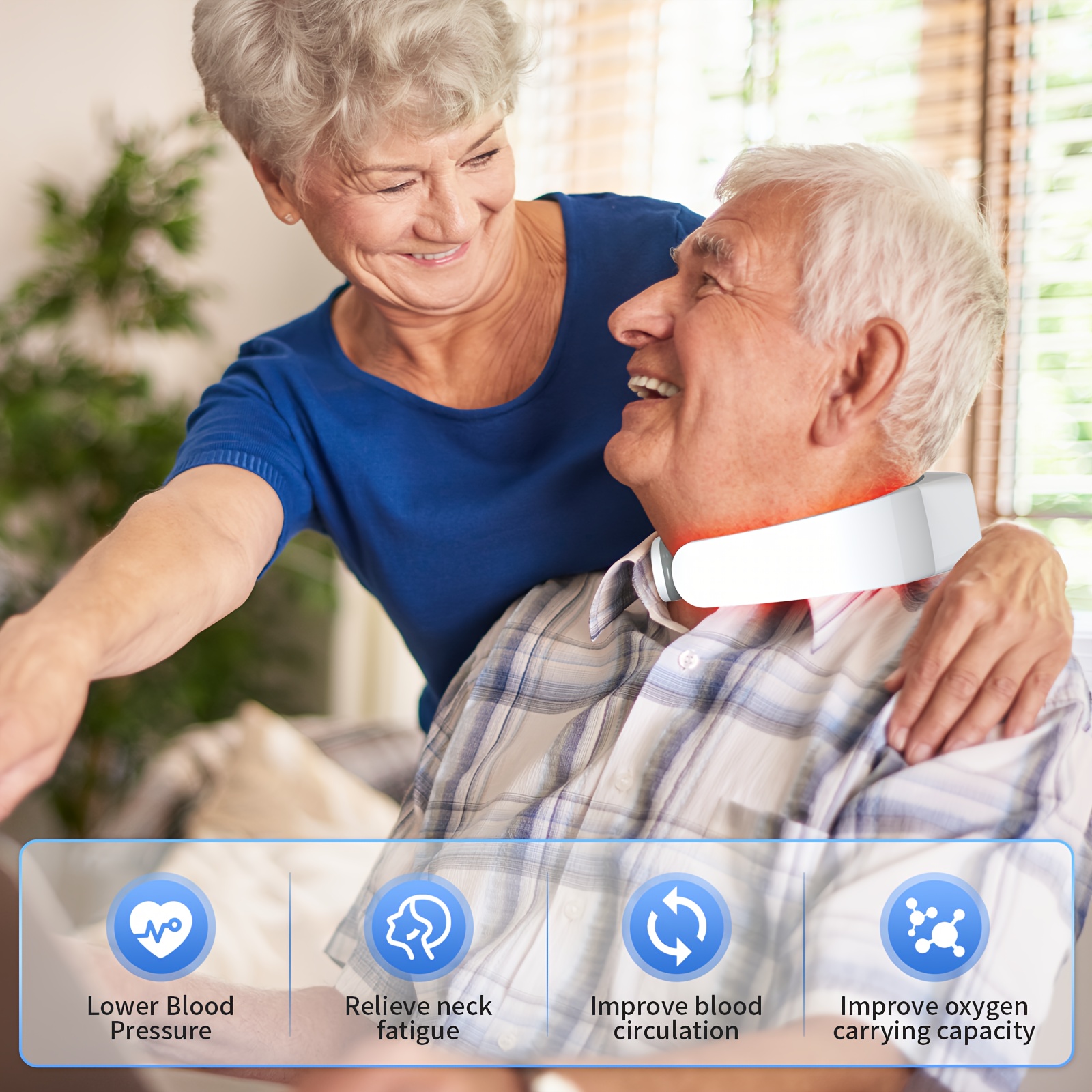 red light   neck massager for adults     circulation   best anniversary fathers mothers day gift for senior parents Product details 1