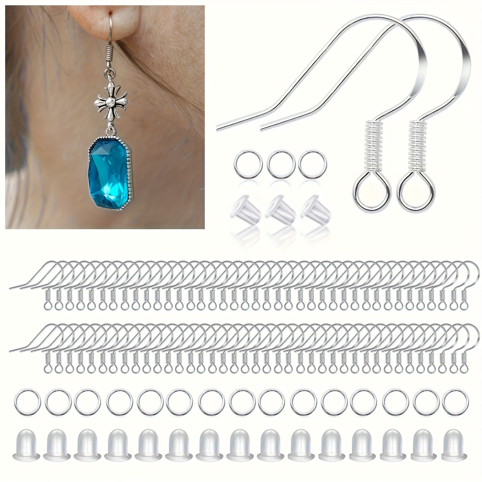 Ganci francesi a monachella in argento Sterling 925